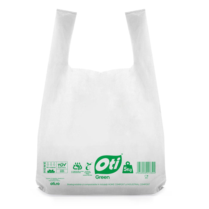 Pungi biodegradabile cf standard EN13432, 40x50cm, 5kg, 50 buc./set