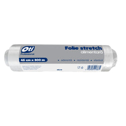 Folie plastic alimentara profesionala, 300 m x 45 cm