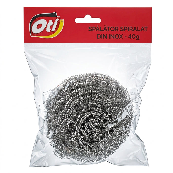 Spalator spiralat inox profesional, 40 gr.