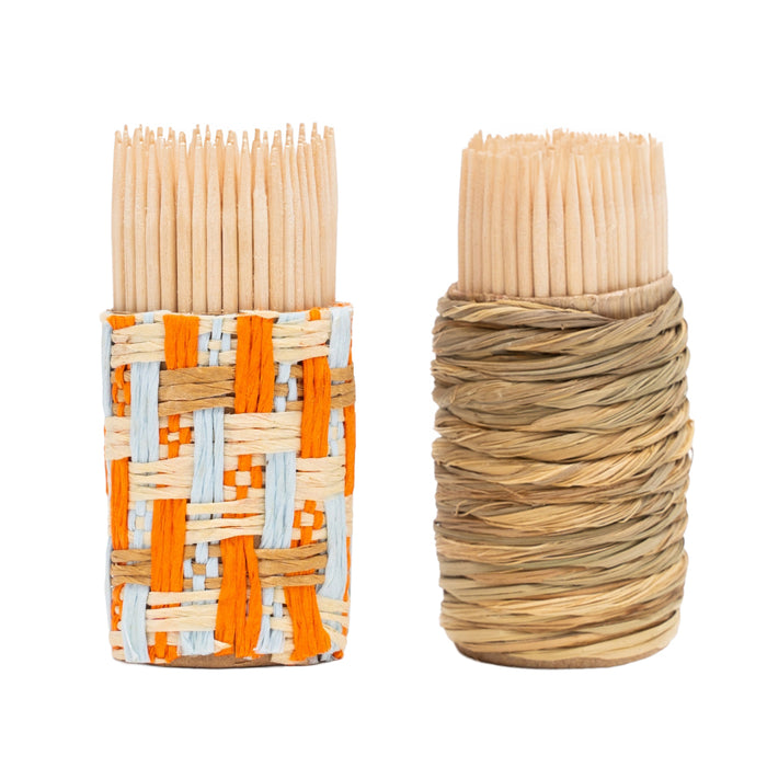 Scobitori din lemn, model rustic, 160 buc./tub, 2 tuburi/set