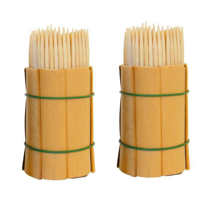 Scobitori din lemn, model rustic, 160 buc./tub, 2 tuburi/set