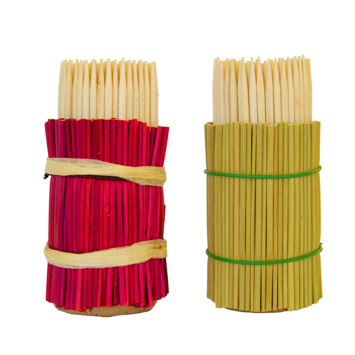 Scobitori din lemn, model rustic, 160 buc./tub, 2 tuburi/set