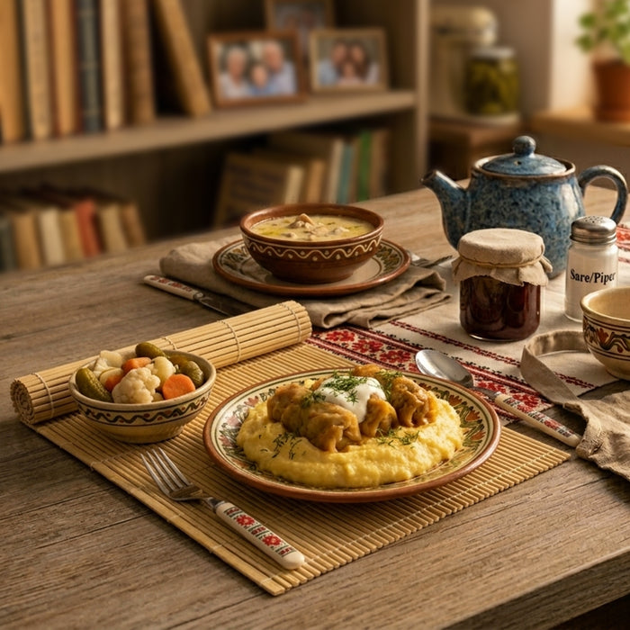 Set placemat bambus, 4 buc./set